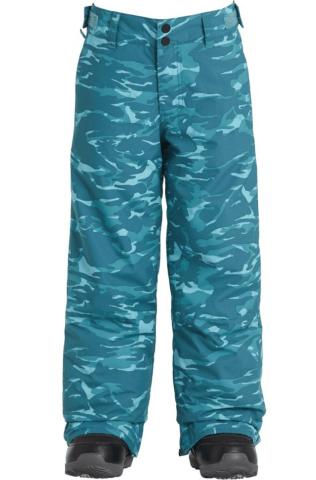 BILLABONG Grom Snowboard Pants Boys Blue Camo 2021 YOUTH INFANT OUTERWEAR - Youth Snowboard Pants Billabong 