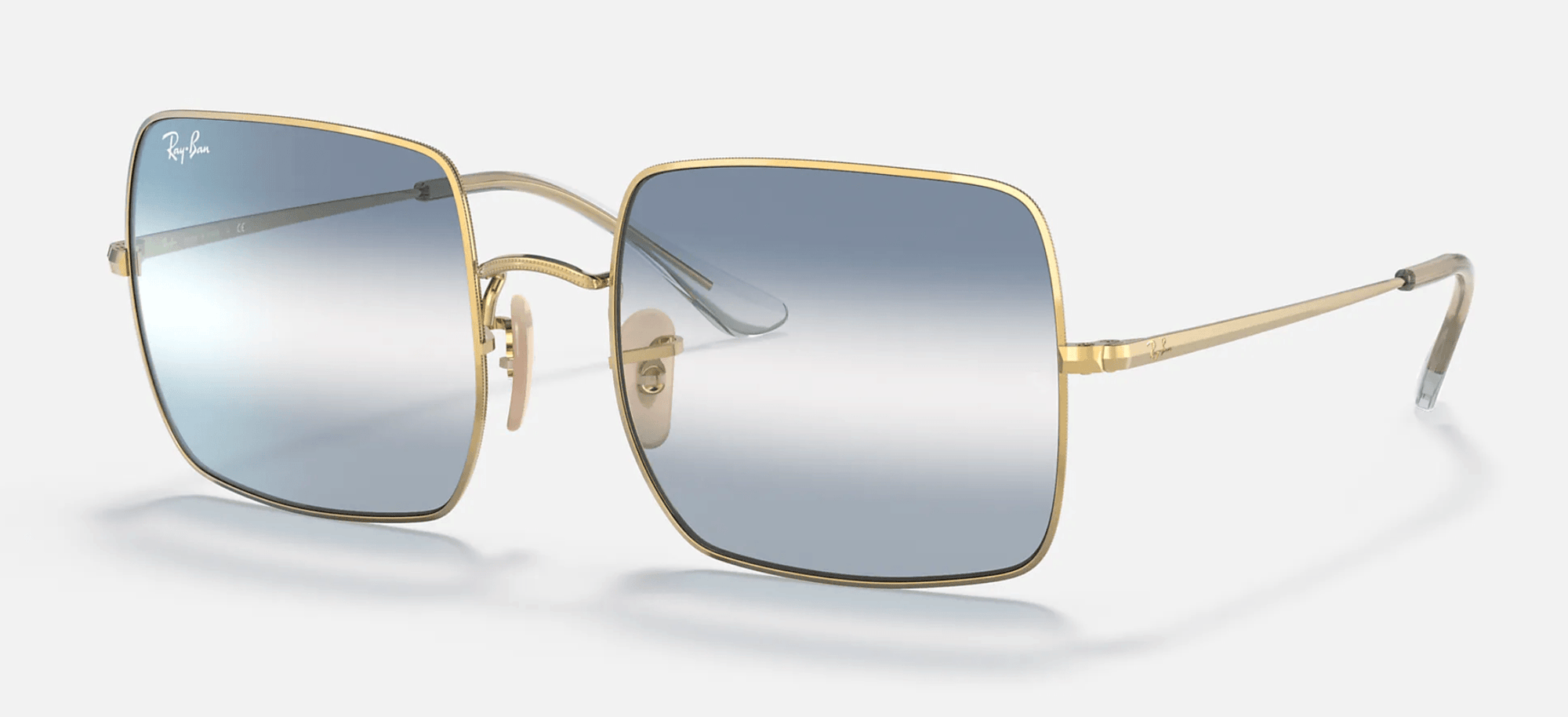 RAY-BAN Square 1971 Gold - Clear Blue Gradient Sunglasses Sunglasses Ray-Ban 