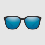 SMITH Shoutout Matte Black - ChromaPop Blue Mirror Polarized Sunglasses Sunglasses Smith 