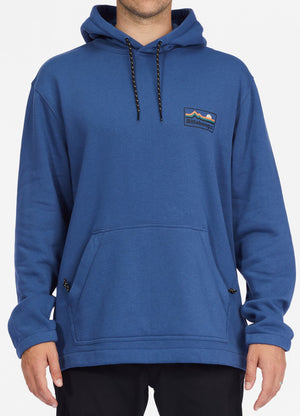 BILLABONG A/Div Compass Pullover Hoodie Washed Denim Men's Pullover Hoodies Billabong 