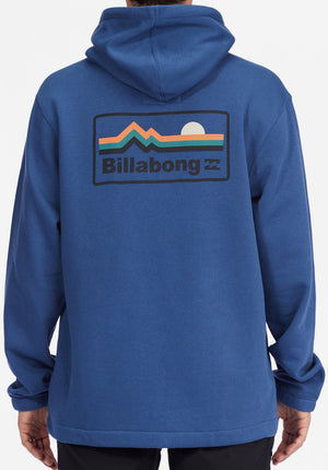 BILLABONG A/Div Compass Pullover Hoodie Washed Denim Men's Pullover Hoodies Billabong 