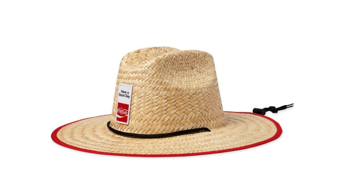 BRIXTON Coca-Cola Sun Hat Core Red Men's Straw Hats Brixton 