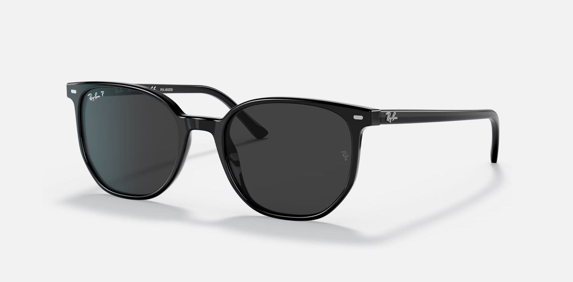 RAY-BAN Elliot Black - Black Polarized Sunglasses Sunglasses Ray-Ban 