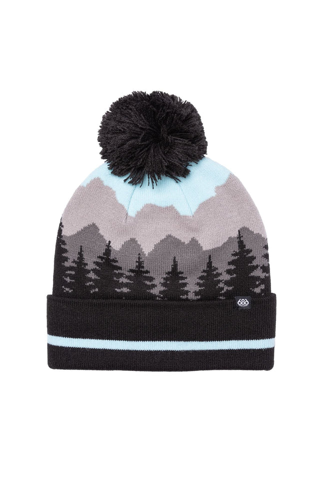 686 Girls Chalet Pom Beanie Icy Blue Girl's Beanies 686 