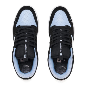 LAKAI Telford Low Fourstar Shoes Light Blue/Black Suede Men's Skate Shoes Lakai 