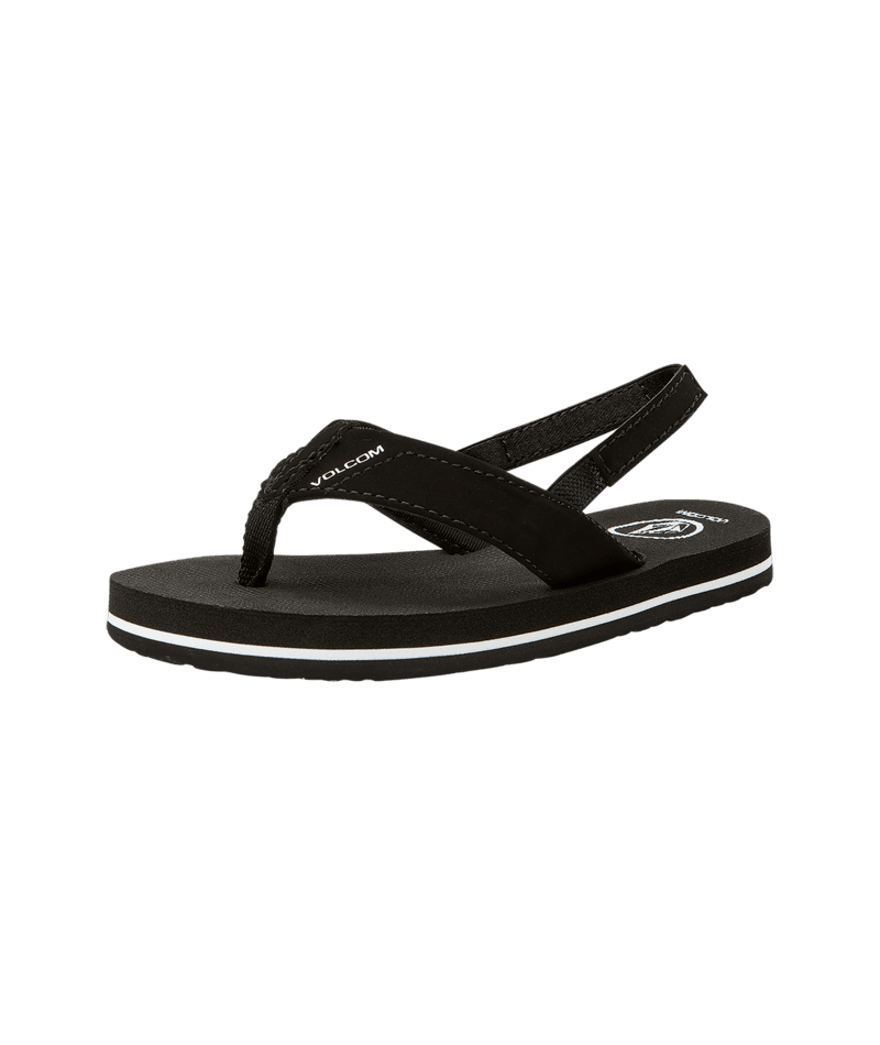 VOLCOM Little Youth Victor Sandals Black Youth Sandals Volcom 
