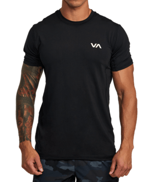 RVCA Sport Vent Performance T-Shirt Black Men's Short Sleeve T-Shirts RVCA 