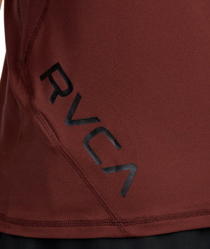 RVCA Sport Vent Performance T-Shirt Mahogany Men's Short Sleeve T-Shirts RVCA 