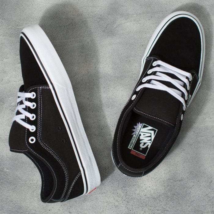 VANS Skate Chukka Low Shoes Black/White – Freeride Boardshop