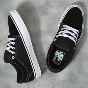 VANS Skate Chukka Low Shoes Black/White Men's Skate Shoes Vans 