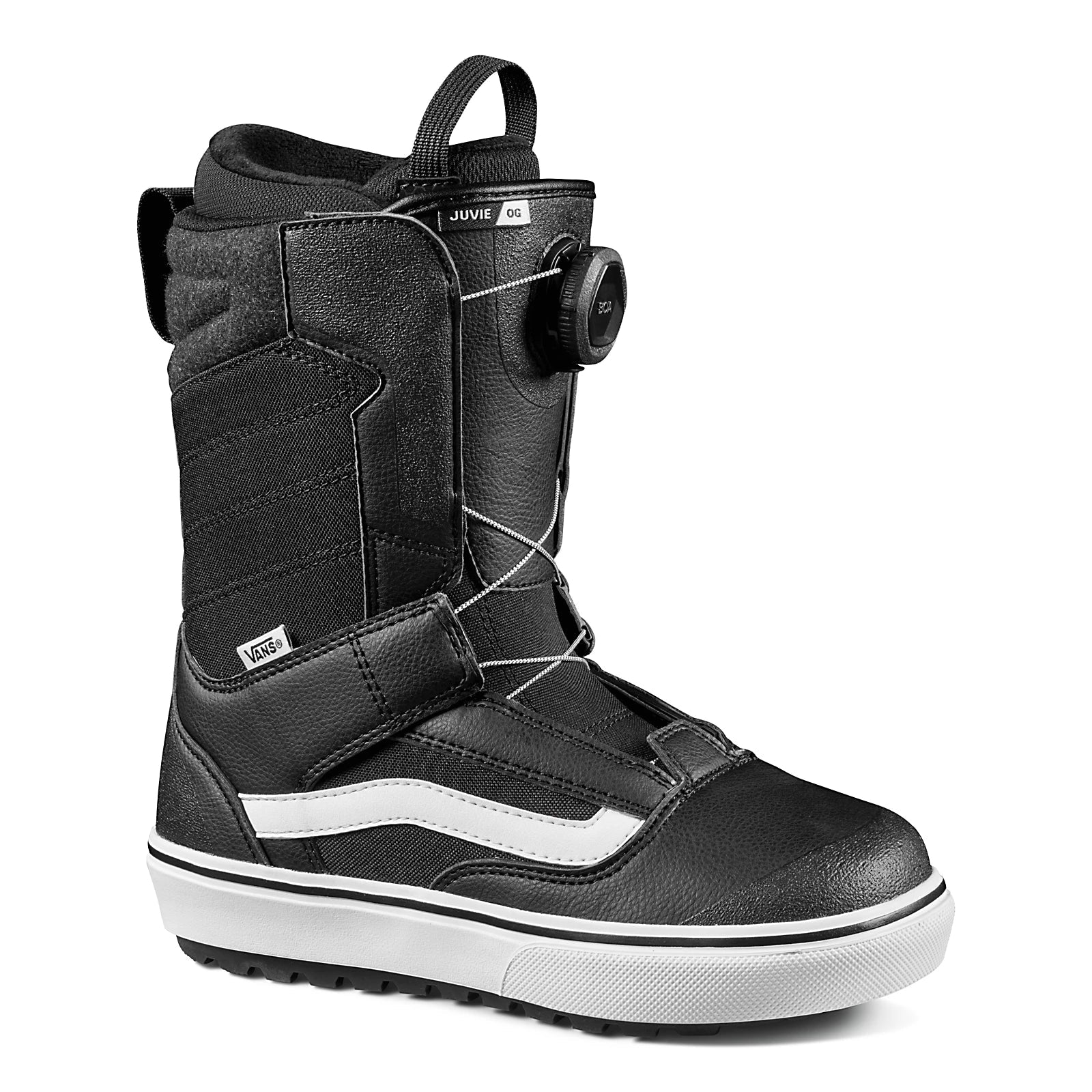 VANS Youth Juvie OG Snowboard Boots Black/White 2023 Youth Snowboard Boots Vans 