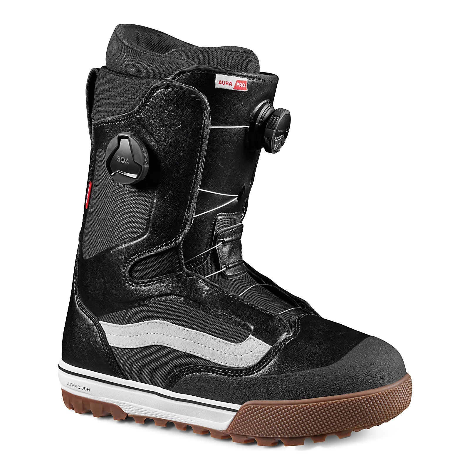 VANS Aura Pro Snowboard Boots Black/White 2023 Men's Snowboard Boots Vans 