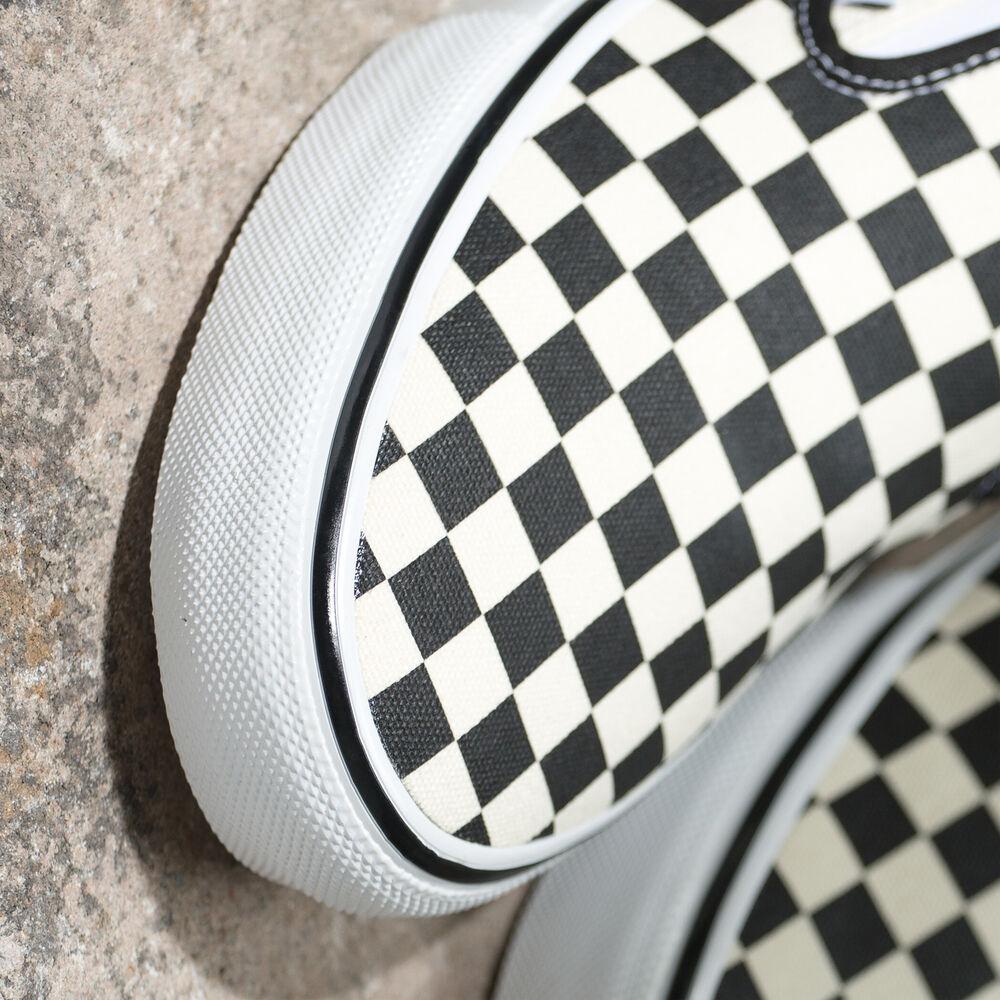 VANS Skate Slip-On Checkerboard Shoes Black/ Off White Men's Skate Shoes Vans 