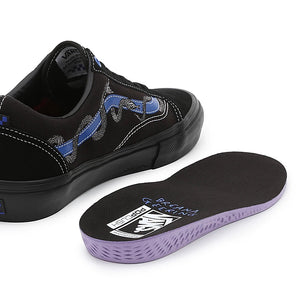 VANS Breana Geering Skate Old Skool Shoes Blue/Black Men's Skate Shoes Vans 