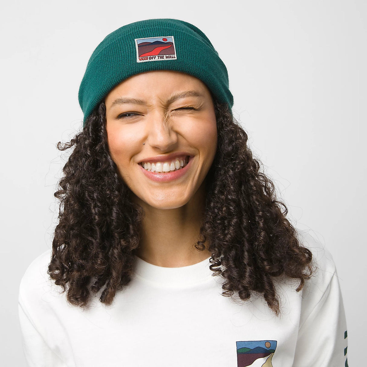 VANS Women's Breakin Curfew Beanie Botanical Garden Women's Beanies Vans 