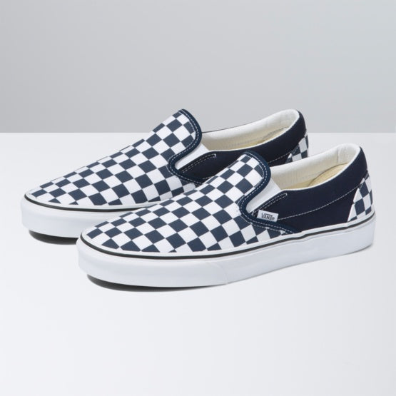 VANS Classic Slip-On Shoes Youth Parisian Night/True White Checkerboard Youth and Toddler Skate Shoes Vans 