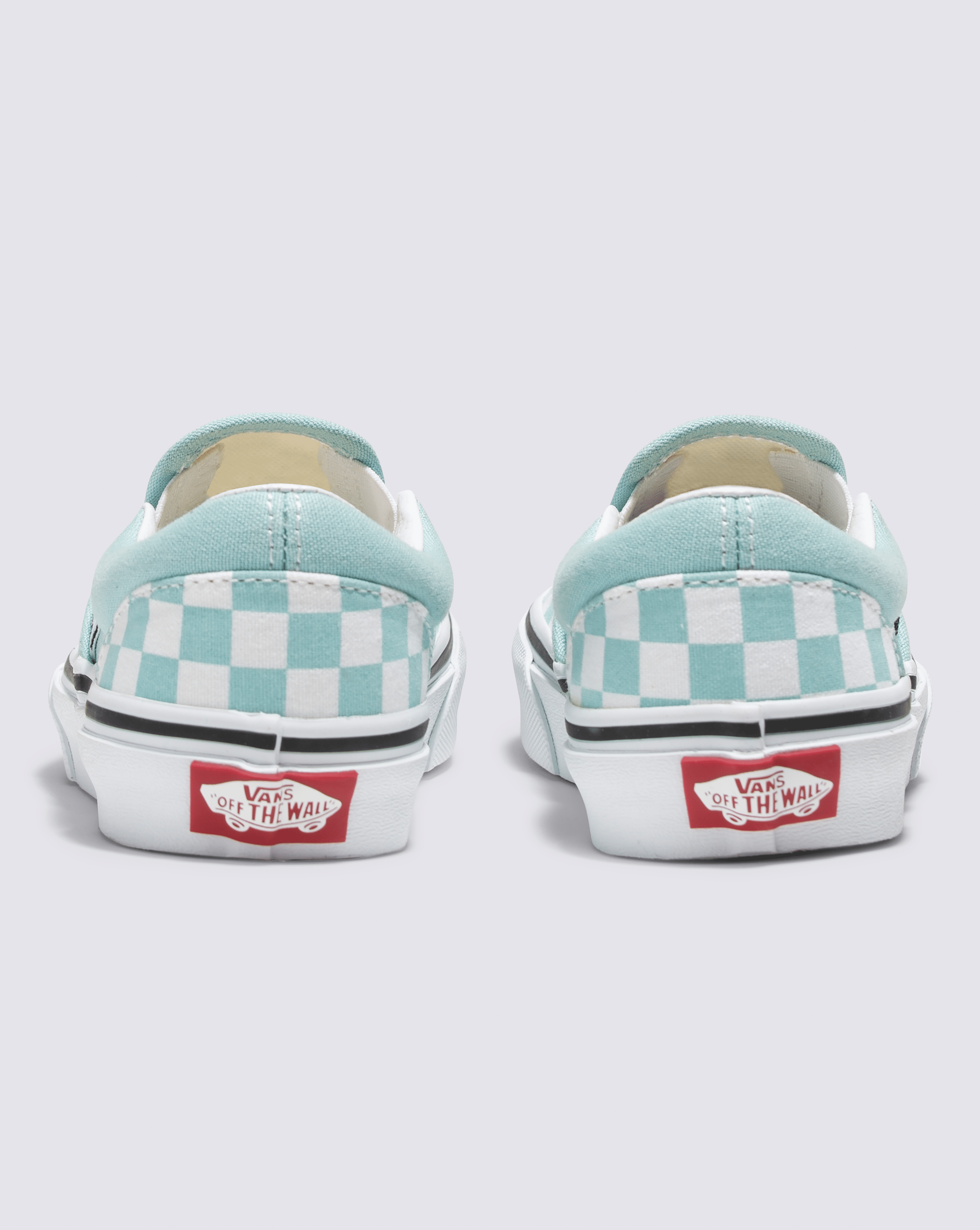 Vans Kids Checkerboard Classic Slip On Shoes Canal Blue