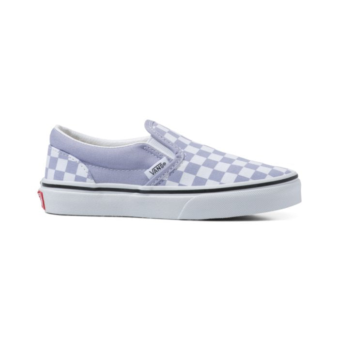 VANS Classic Slip-On Shoes Kids Languid Lavender/True White Youth and Toddler Skate Shoes Vans 