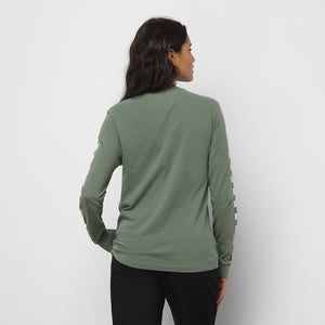 VANS Women's Heartlander BFF Long Sleeve T-Shirt Duck Green Women's Long Sleeve T-Shirts Vans 