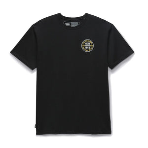 VANS Off The Wall Checker Circle T-Shirt Black Men's Short Sleeve T-Shirts Vans 
