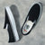 VANS Skate Slip On Shoes Black/White FOOTWEAR - Men's Skate Shoes Vans 8.5 