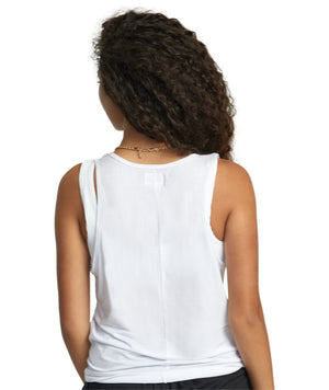 RVCA Women's Minted Tank Top Whisper White Women's Tank Tops and Halter Tops RVCA 
