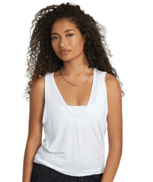 RVCA Women's Minted Tank Top Whisper White Women's Tank Tops and Halter Tops RVCA 