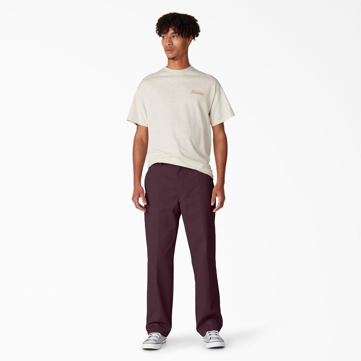 DICKIES Skateboarding Twill Pants Maroon Men's Pants Dickies 