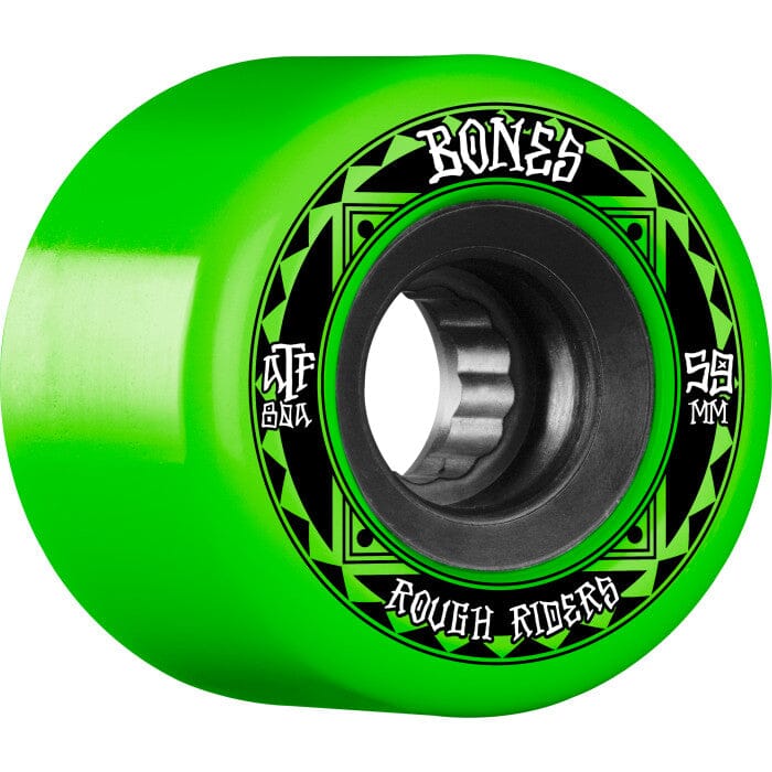 BONES ATF Rough Riders Runners 80A 59mm Green Skateboard Wheels Skateboard Wheels Bones 