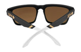 SPY + Tom Wallisch Matte Black - Happy Bronze With Gold Spectra Mirror Sunglasses Sunglasses Spy 