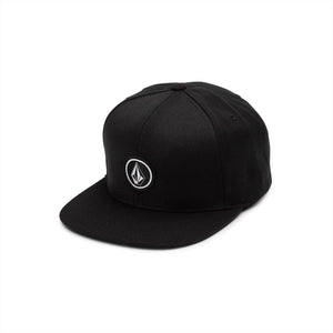 VOLCOM Quarter Twill Snapback Hat Black Men's Hats Volcom 