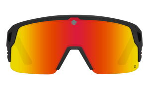 SPY Monolith 50/50 Matte Black - Happy Bronze Orange Spectra Mirror Sunglasses Sunglasses Spy 