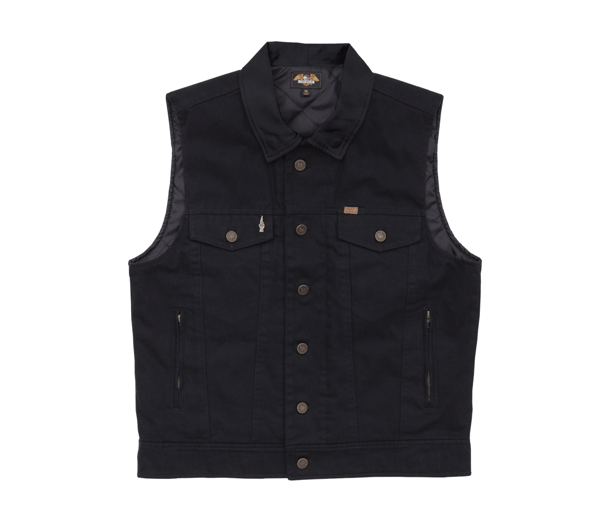 LOSER MACHINE Kingsway Vest Black MENS APPAREL - Men's Street Jackets Loser Machine 