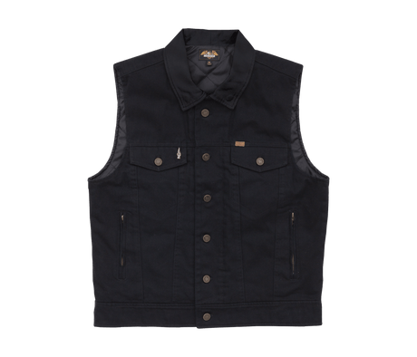 LOSER MACHINE Kingsway Vest Black MENS APPAREL - Men's Street Jackets Loser Machine 