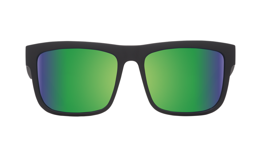 SPY Discord Matte Black - HD Plus Bronze With Green Spectra Polarized Sunglasses