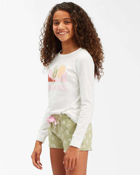BILLABONG Pineapple Palms Shorts Girls Avocado Girl's Walkshorts Billabong 