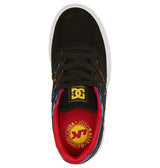 DC Kids Kalis Vulc Shoes Black/Splatter Youth and Toddler Skate Shoes DC 