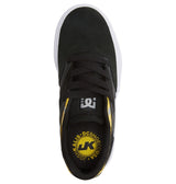 DC Kalis Vulc Shoes Youth Grey/Yellow Youth and Toddler Skate Shoes DC 