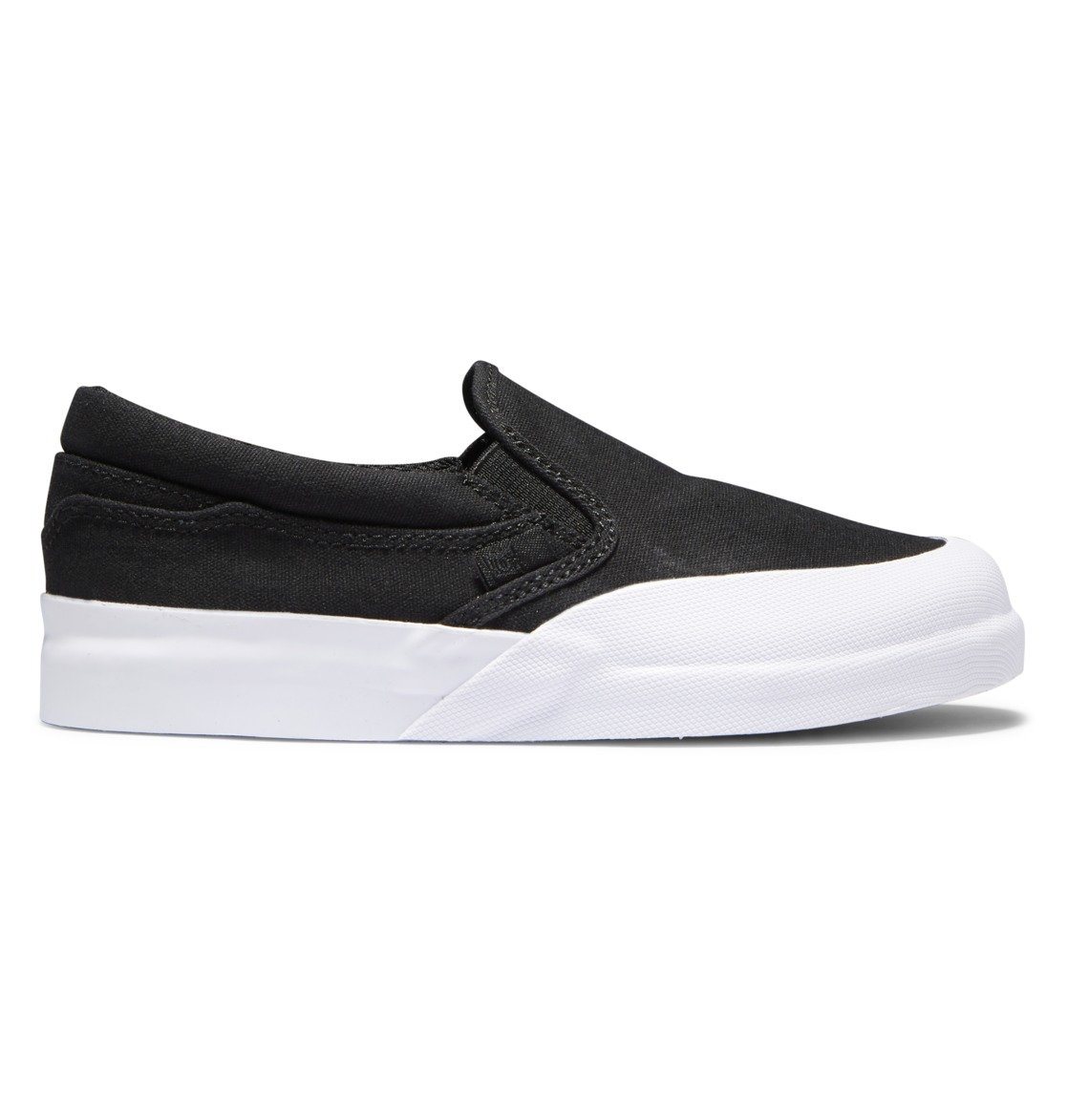 DC Infinite Slip On Shoes Youth Black/White FOOTWEAR - Youth and Toddler Skate Shoes DC 