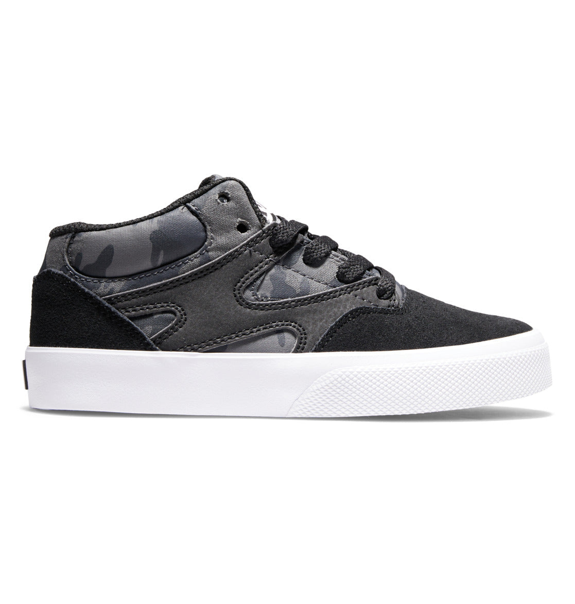 DC Youth Kalis Vulc MID Shoes Black Camouflage Youth and Toddler Skate Shoes DC 