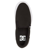 DC Manual Slip On Shoes Youth Black/White Youth and Toddler Skate Shoes DC 
