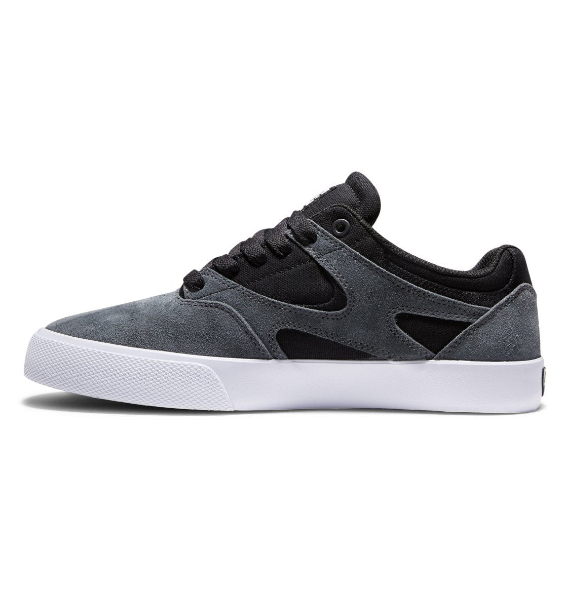 DC Kalis Vulc Shoes Grey/Black/Grey Men's Skate Shoes DC 