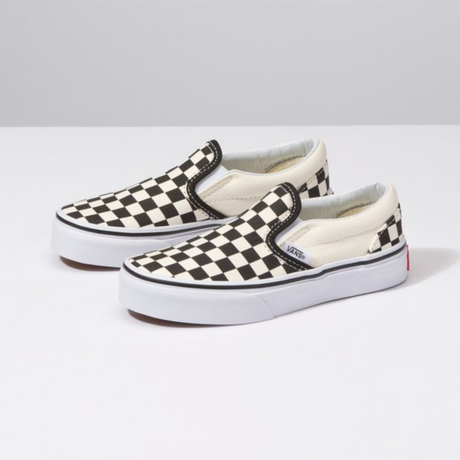 VANS Classic Slip-On Kids Black/White Checkerboard