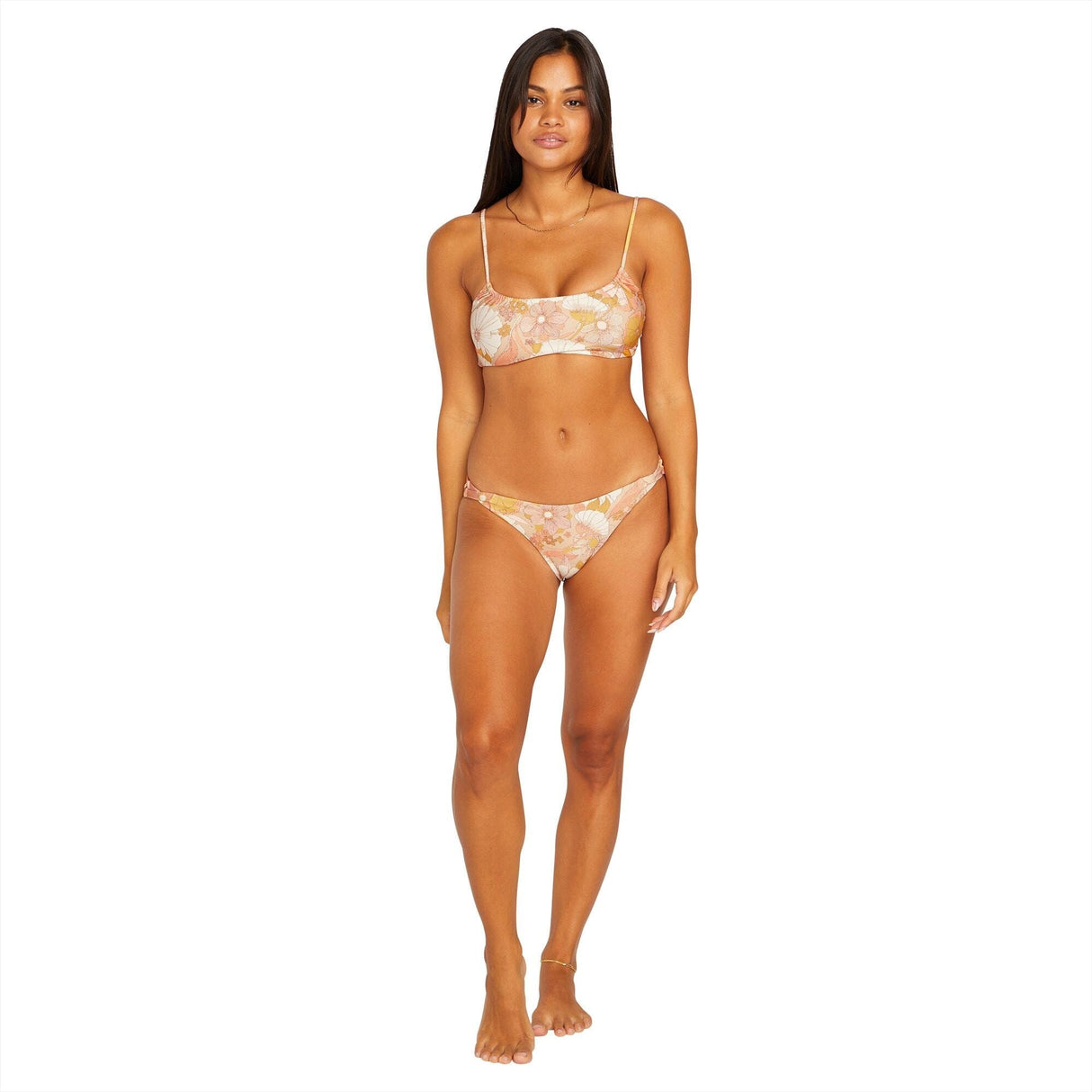 VOLCOM Women's Bloom Shaka Hipster Bikini Bottom Hazelnut Women's Bikini Bottoms Volcom 