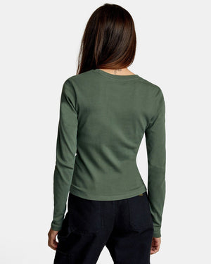 RVCA Swallowtail Long Sleeve T-Shirt Women's Cactus Women's Long Sleeve T-Shirts RVCA 