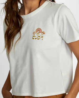 RVCA Women's Fungi Boxed T-Shirt Vintage White Women's T-Shirts RVCA 