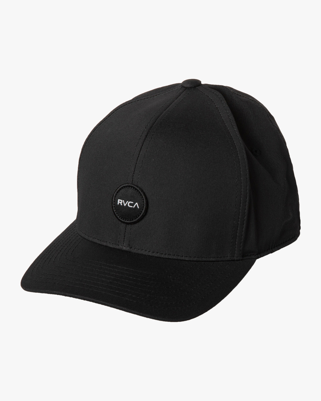 RVCA Seasons Flexfit Hat Black Men's Hats RVCA 