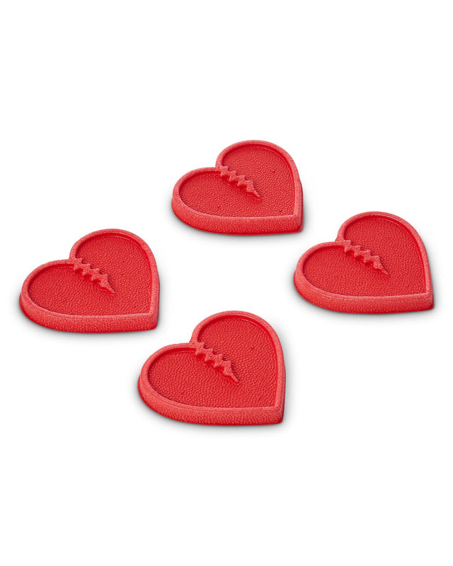 CRAB GRAB Mini Heart Traction Pads Red Snowboard Stomp Pads Crab Grab 