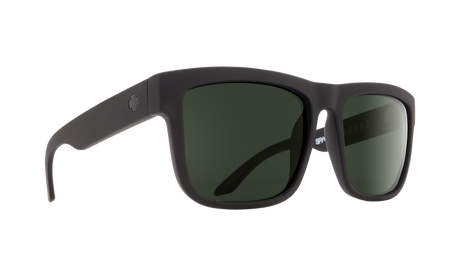 SPY Discord Soft Matte Black - HD Plus Grey Green Sunglasses