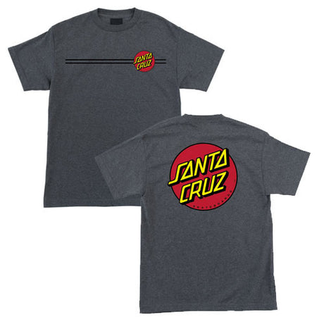 SANTA CRUZ Classic Dot T-Shirt Charcoal Heather